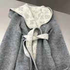 Women's Alpaca Wool Blouson Coat | Hooded Winter Coat M Windia
