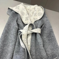 Women's Alpaca Wool Blouson Coat | Hooded Winter Coat S Windia