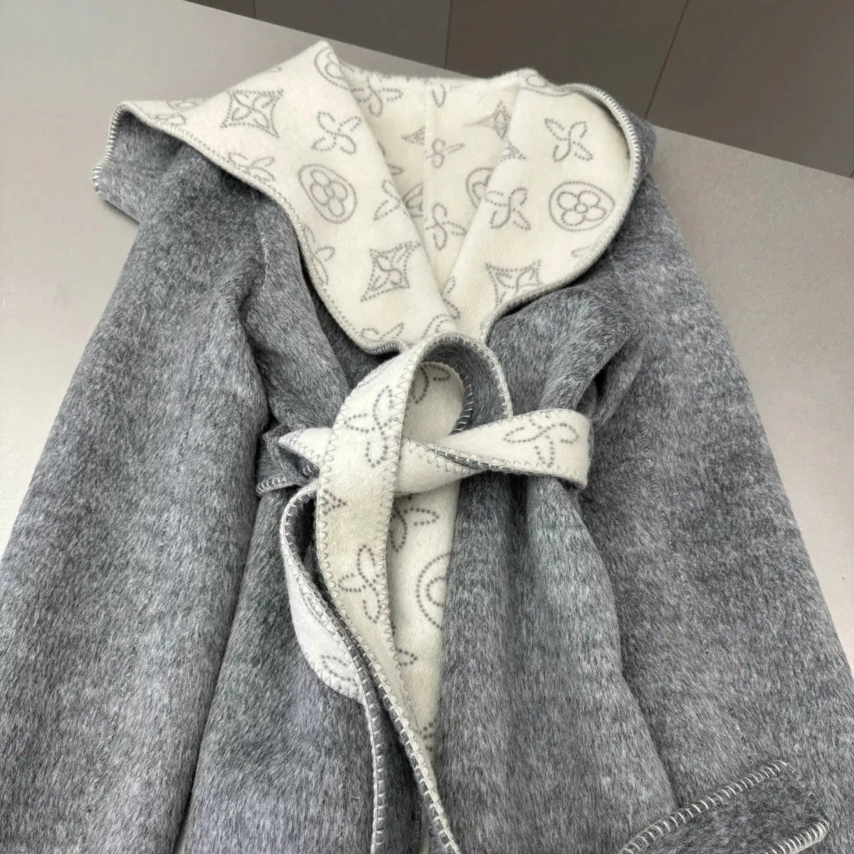 Women's Alpaca Wool Blouson Coat | Hooded Winter Coat S Windia