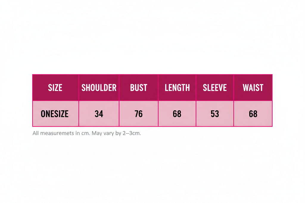 Women's Bodysuit Size Chart