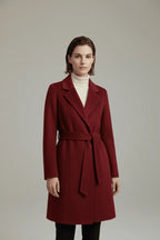 Women's Cashmere Wool Coat | Elegant Long Double-Sided Spring Coat S Windia