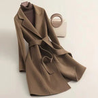Women's Cashmere Wool Coat | Elegant Long Double-Sided Spring Coat S Windia