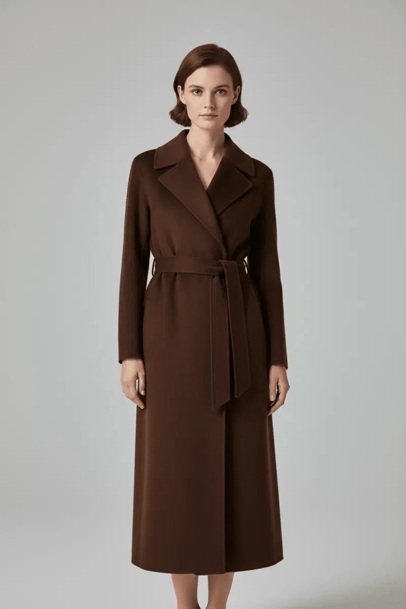 Women's Cashmere Wool Coat | Elegant Long Double-Sided Spring Coat S Windia
