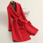Women's Cashmere Wool Coat | Elegant Long Double-Sided Spring Coat S Windia