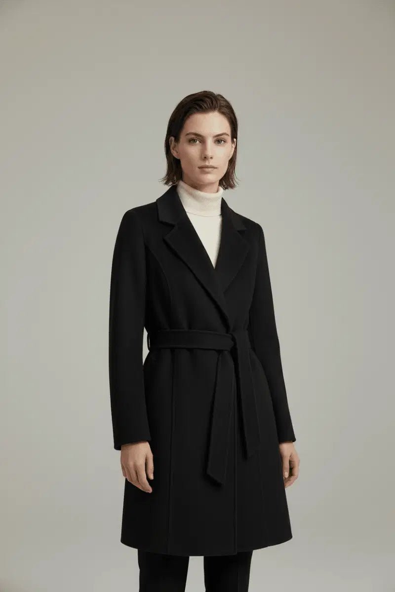 Women's Cashmere Wool Coat | Elegant Long Double-Sided Spring Coat S Windia