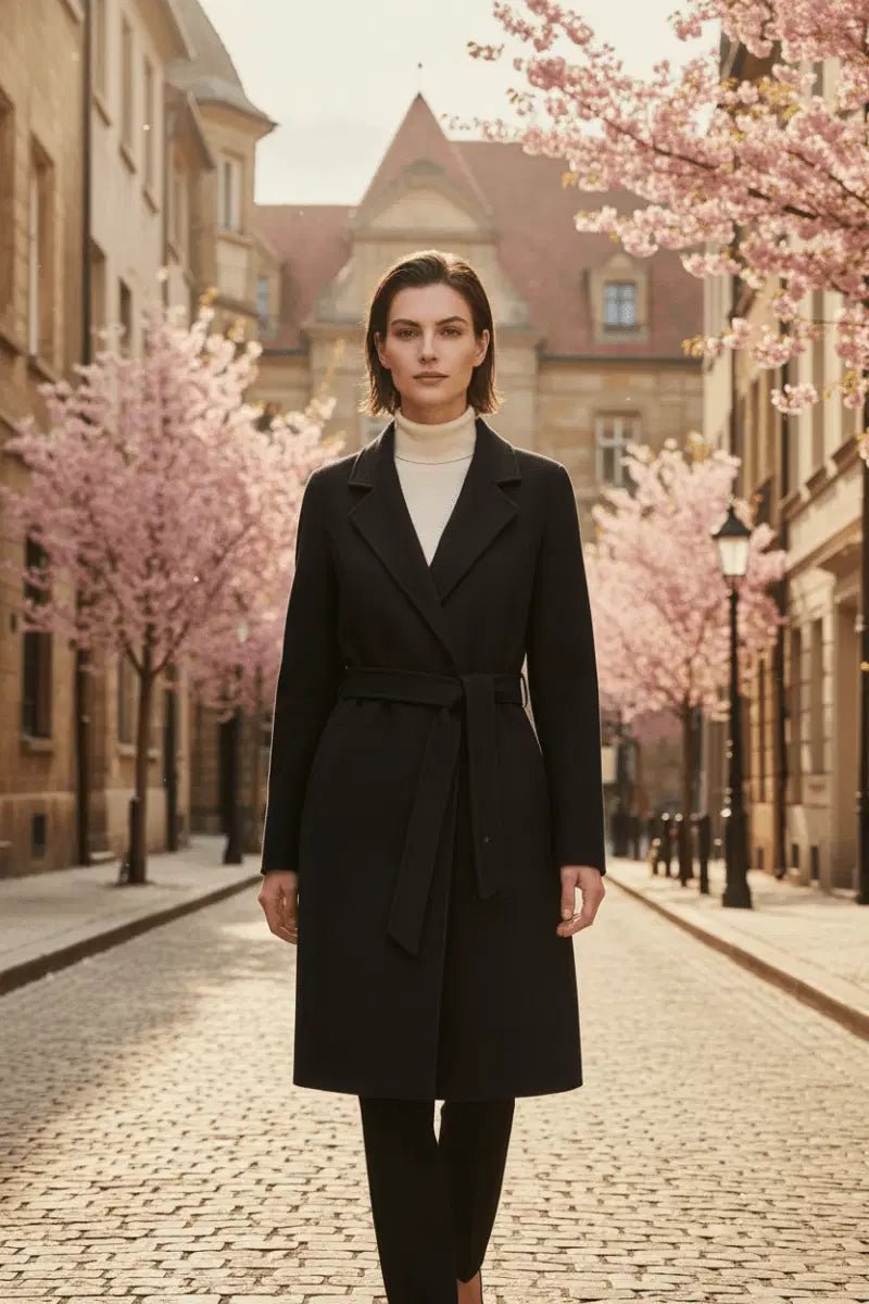 Women's Cashmere Wool Coat | Elegant Long Double-Sided Spring Coat S Windia