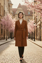 Women's Cashmere Wool Coat | Elegant Long Double-Sided Spring Coat S Windia