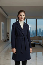 Women's Cashmere Wool Coat | Elegant Long Double-Sided Spring Coat S Windia