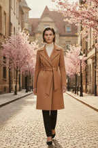 Women's Cashmere Wool Coat | Elegant Long Double-Sided Spring Coat S Windia