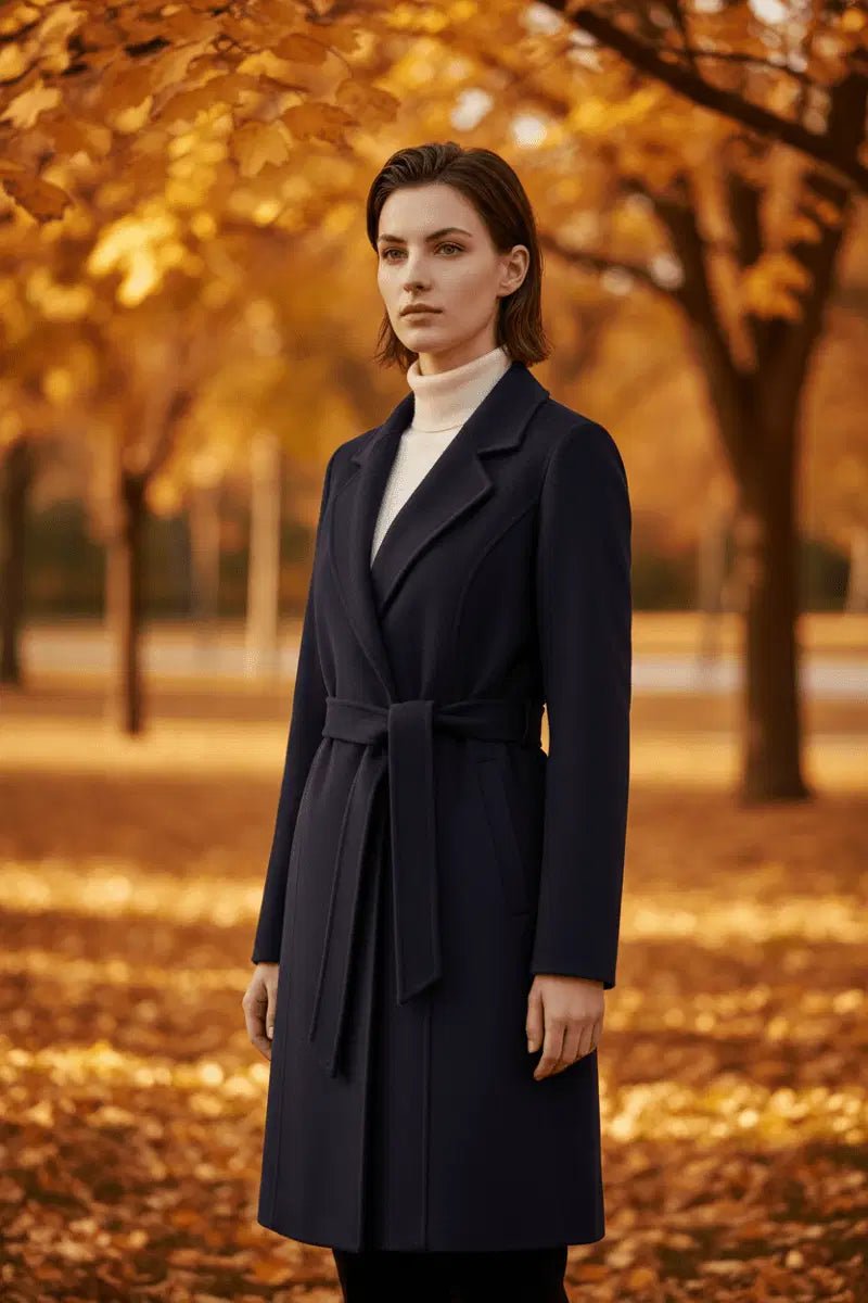 Women's Cashmere Wool Coat | Elegant Long Double-Sided Spring Coat S Windia
