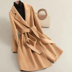 Women's Cashmere Wool Coat | Elegant Long Double-Sided Spring Coat S Windia