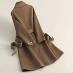 Women's Cashmere Wool Coat | Elegant Long Double-Sided Spring Coat S Windia