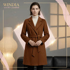 Women's Cashmere Wool Coat | Elegant Long Double-Sided Spring Coat S Windia