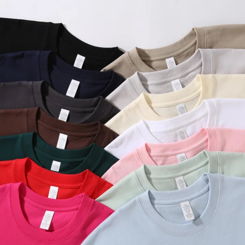 Women's Drop Shoulder Cotton T-Shirt – Loose Fit Heavyweight 230GSM Tee - Windia