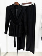 Women's Formal Blazer & Pants Set — Long Sleeve Office Suit - Windia