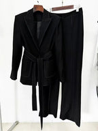 Women's Formal Blazer & Pants Set — Long Sleeve Office Suit S Windia