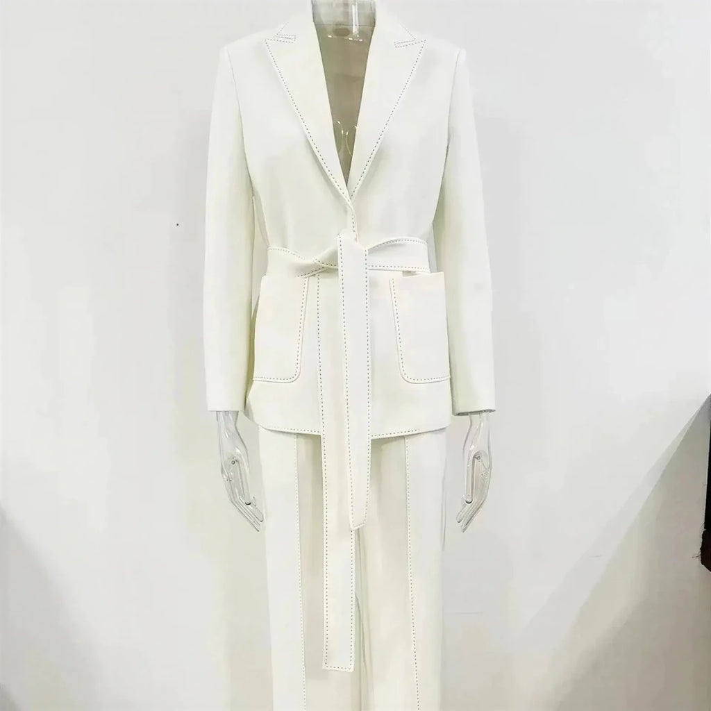 Women's Formal Blazer & Pants Set — Long Sleeve Office Suit S Windia