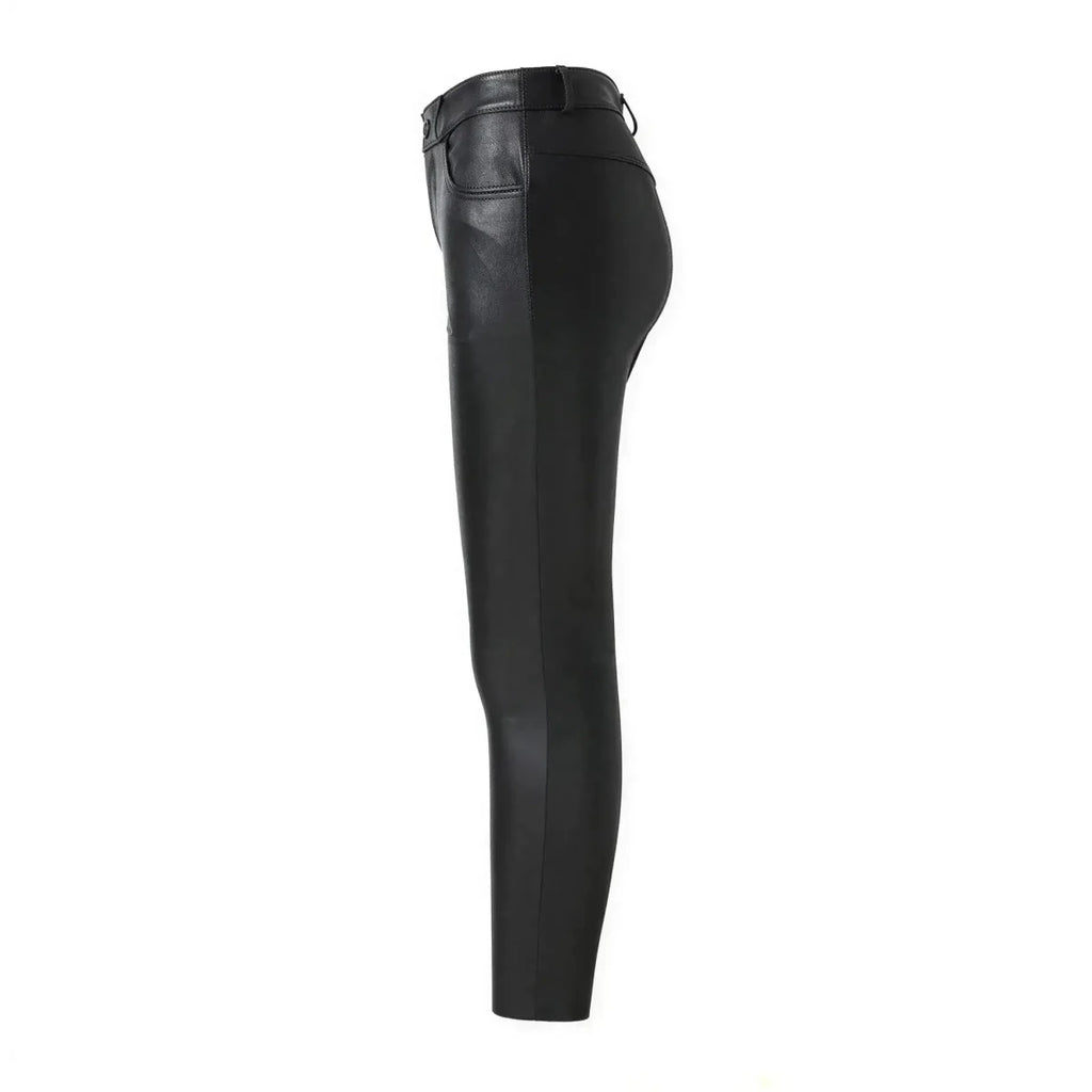 Women's Genuine Sheepskin Leather Motorcycle Pants XL Windia