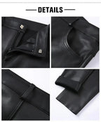 Women's Genuine Sheepskin Leather Motorcycle Pants XL Windia