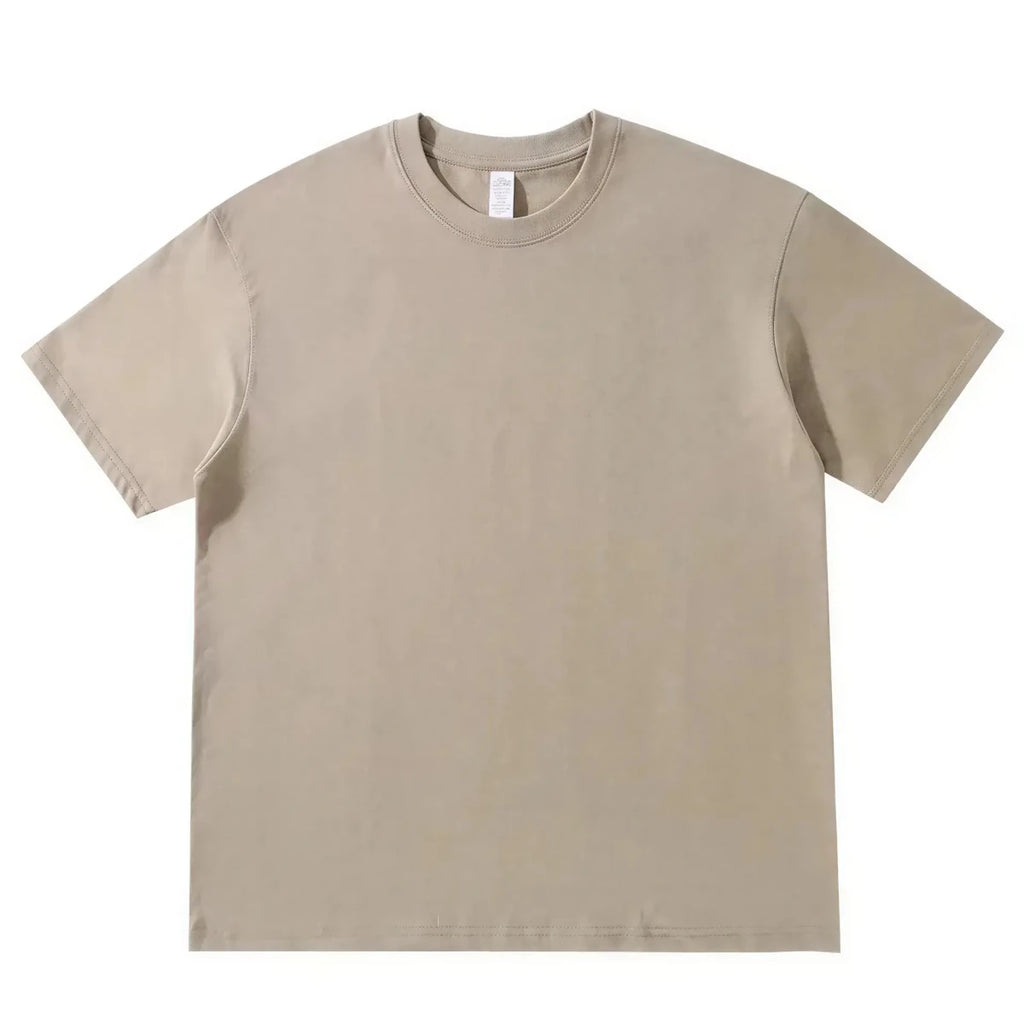 Women's Heavyweight 230GSM Cotton T-Shirt, Loose Drop Shoulder O-Neck S Windia