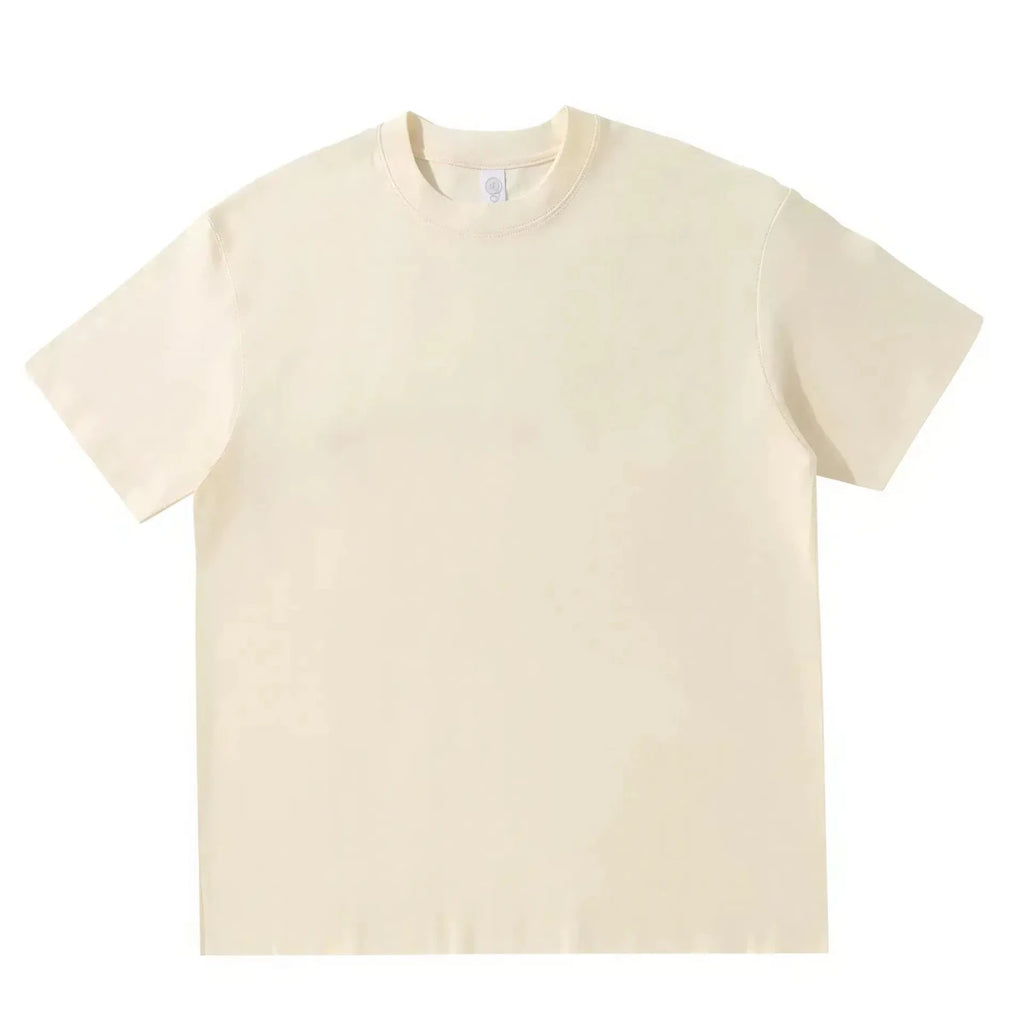 Women's Heavyweight 230GSM Cotton T-Shirt, Loose Drop Shoulder O-Neck S Windia
