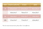Women's High Waist Genuine Leather Shorts | Size Chart | Windia