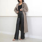 Women's High Waist Straight Leg Genuine Leather Pants XS Windia