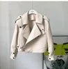 Women's Cropped Sheepskin Leather Bomber Jacket - Waterproof & Windproof - Windia