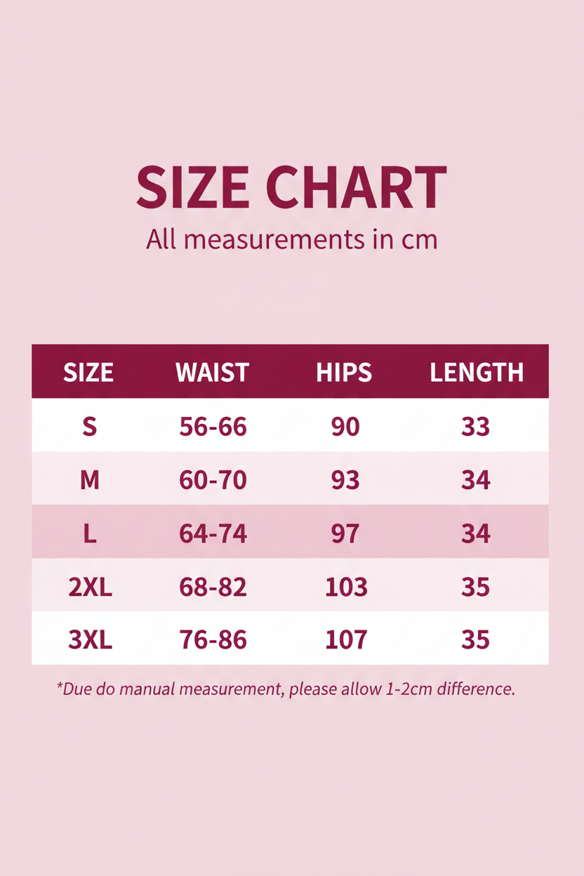 Women's Leather Pants Size Chart